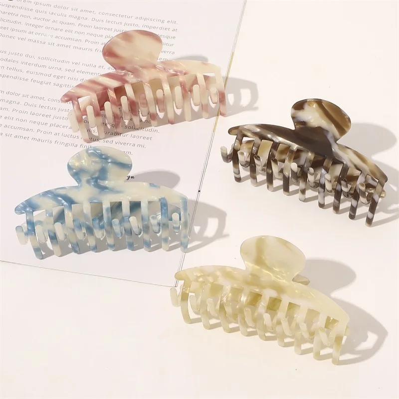 

Vintage Claw Clip Women Hair Clips Elegant Colorful Acetate Hair Claw Crab for Hair Girls Hair Barrettes Hair Accessories New