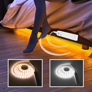 

3M 2M 1M Sensor LED Night Light Under Bed Light PIR Sensor Detector Control LED Lamp Cupboard Wardrobe Kichen Lighting 5V