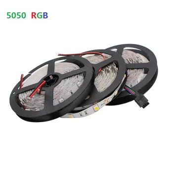 

12V RGB LED Strip 12 V Volt Light RGB 5050 1M 2M 60led/m NO Waterproof Flexible 12V RGB Led Strip Ribbon Tape Decoration