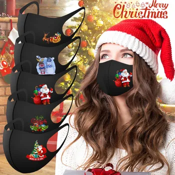 

1PC Adult Unisex Personality Christmas Mask For Face Washable Reusable Breathable Comfortable Face Masks Mondkapjes Wasbaar #LR3