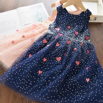 

Babyinstar Kids Dresses for Girls Heart Sequins Party Dress for Girl Costume Princess Dress Chlidren Clothing Kids Costume