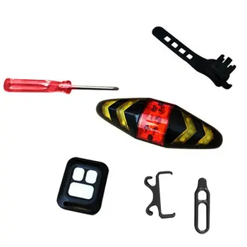 

New bicycle steering lights wireless remote control mountain bike tail lights riding lights flashing smart tail lights