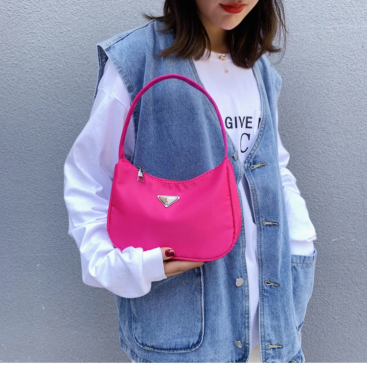 Сумка Harajuku новая волна дикий женский простой наплечный Подмышечный багет многоцветная опционально горячая Распродажа Женская сумка