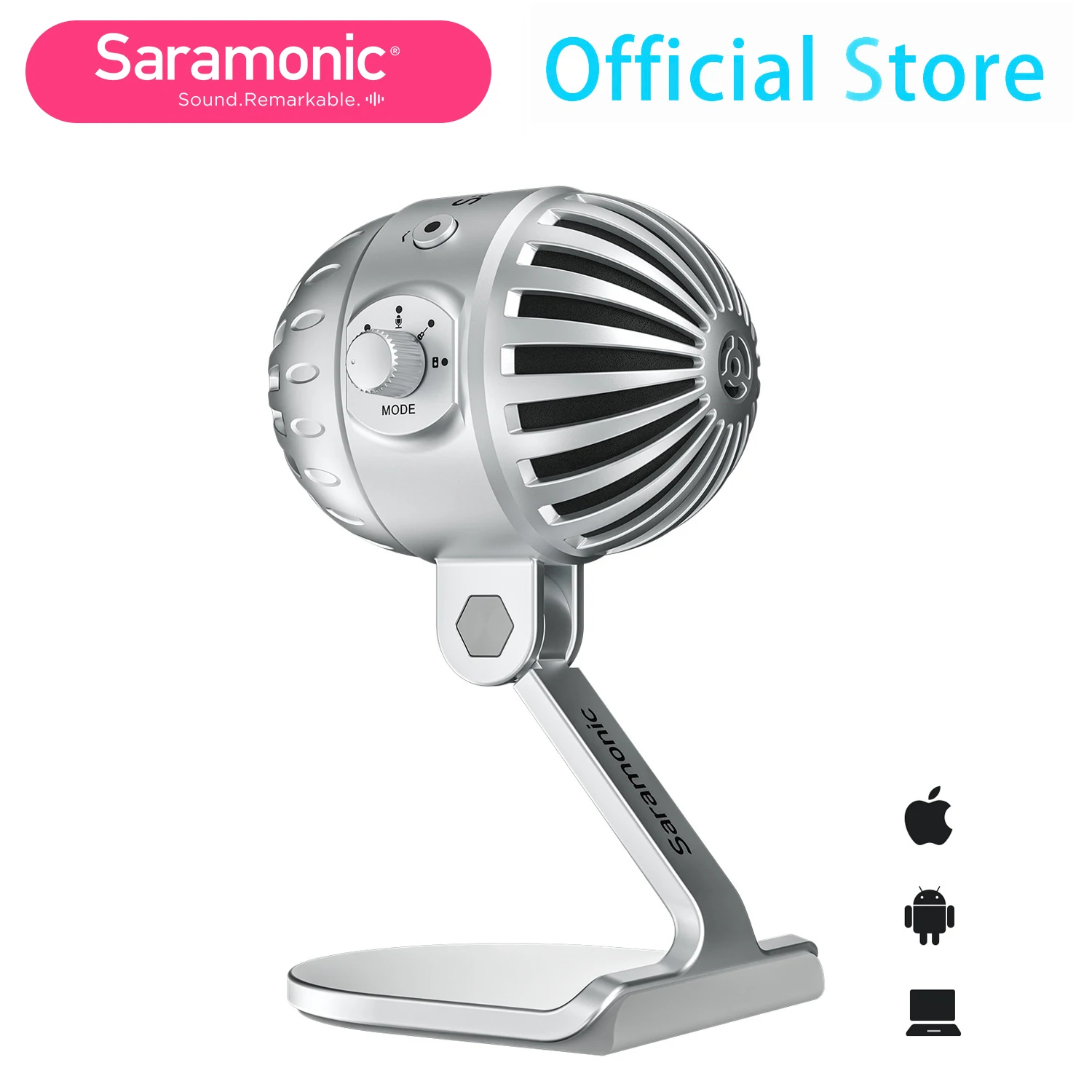 国内配送料無料 Saramonic Smartmic Mtv550 家庭用usbマイク レコーディングライブブロードキャストポッドキャスティングボイス Ios Androidコンピューターで愛好家 良品まとめ売り Www Strata Ae