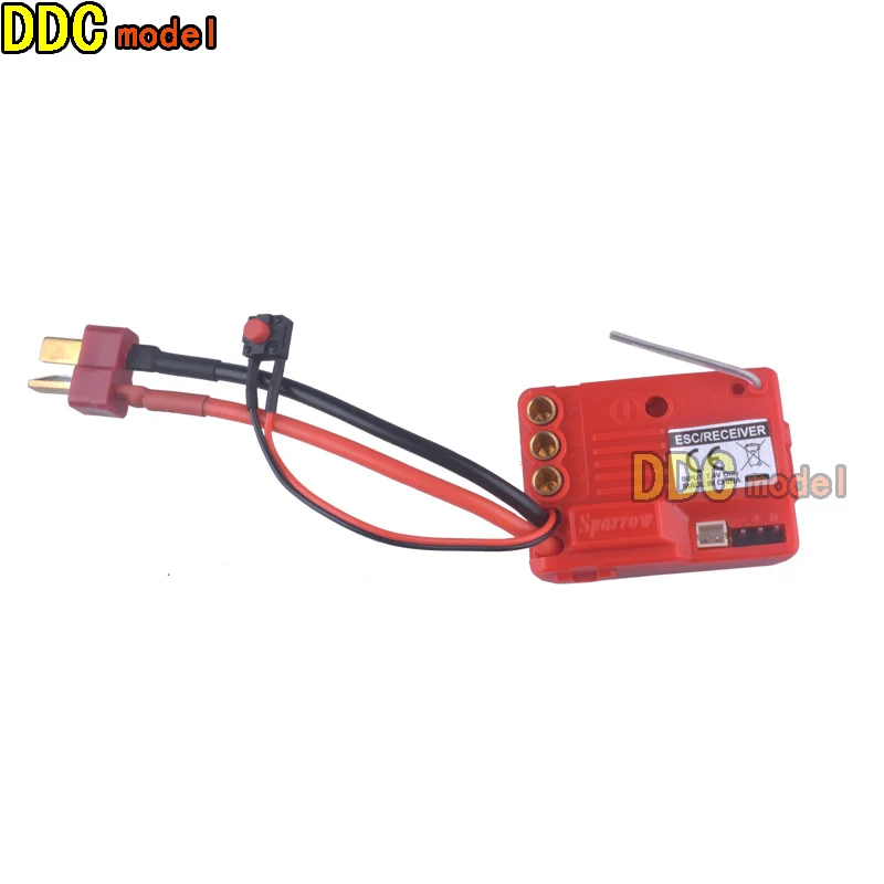 Détail du boîtier du récepteur ESC sans balais HAIBOXING M16110 pour voiture RC 1/16.