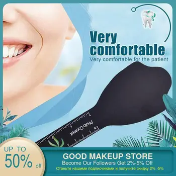 

6 Types Dental Orthodontic Black Background Photo Image Contrast Board With Scale Mark Autoclavable Dentist Tools