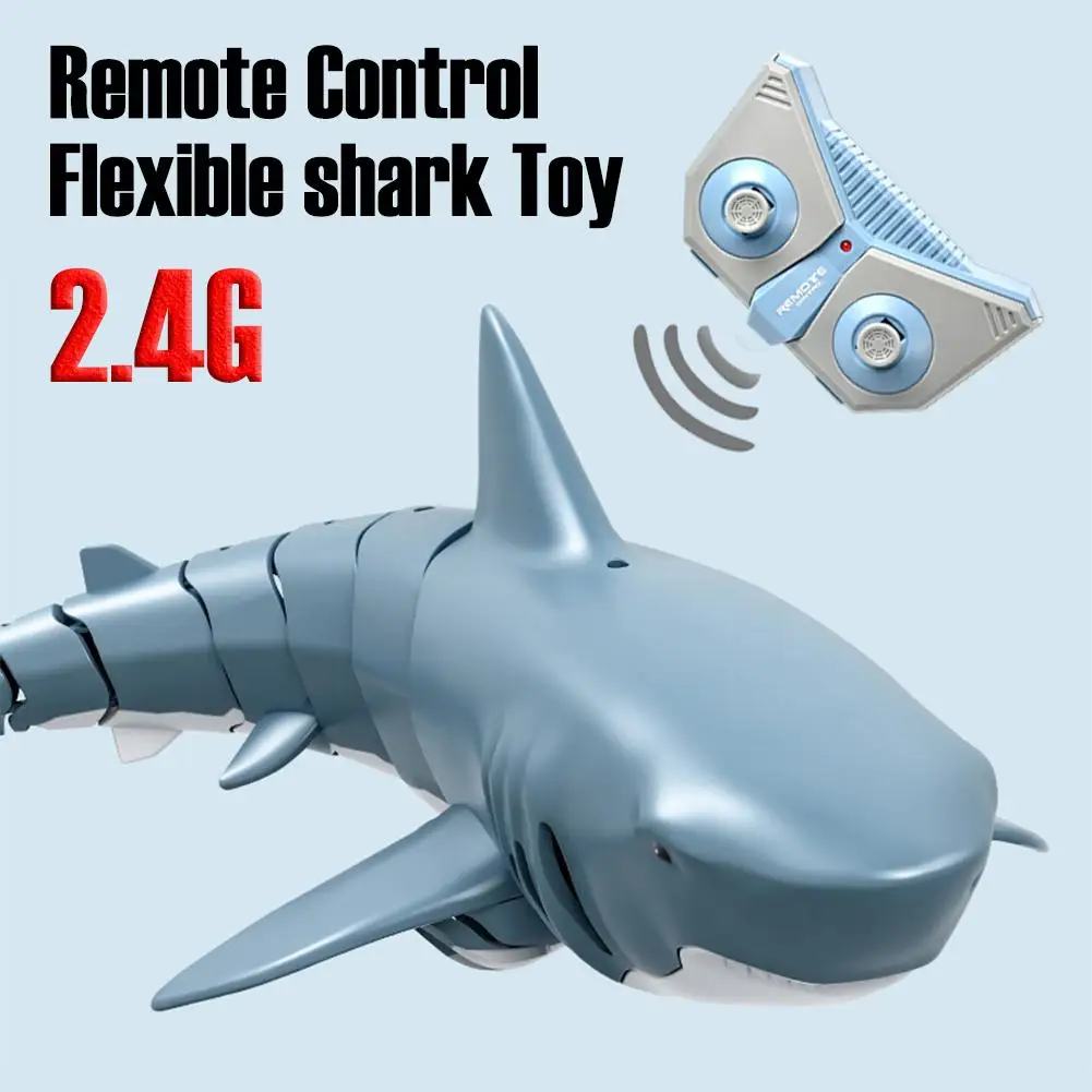 

2020 New 2.4G Bionic Simulation Remote Control Shark Model Waterproof Toy For Kids Adults Funny Swimming Pool Bathroom Toys