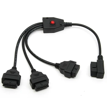 

Car OBD2 OBD one to Three extension cable OBD2 one for three 16 pin full power 50cm