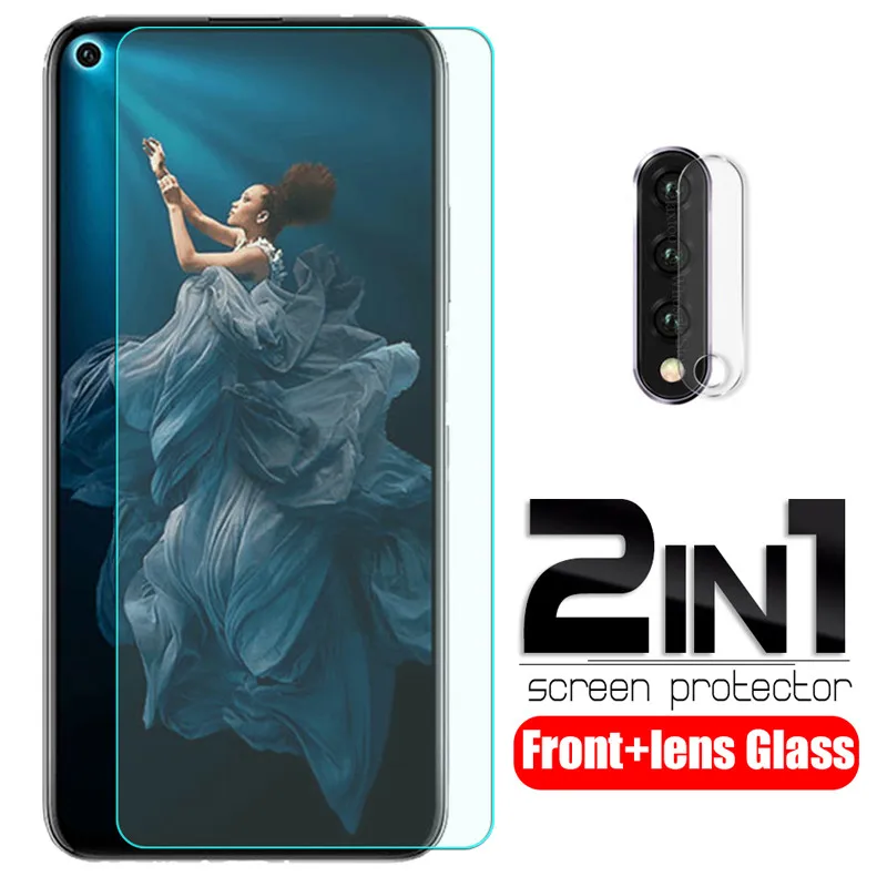 2-в-1 закаленное стекло для honor 20 pro 6 26 &quotЗащитное объектива камеры huawei yal-l21 на honor20