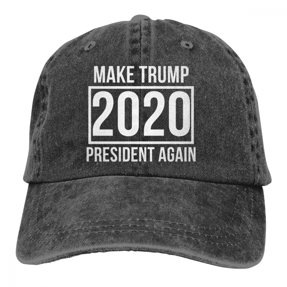 Make Trump, новинка года, Черная мужская и женская джинсовая бейсболка, Регулируемая Кепка для гольфа