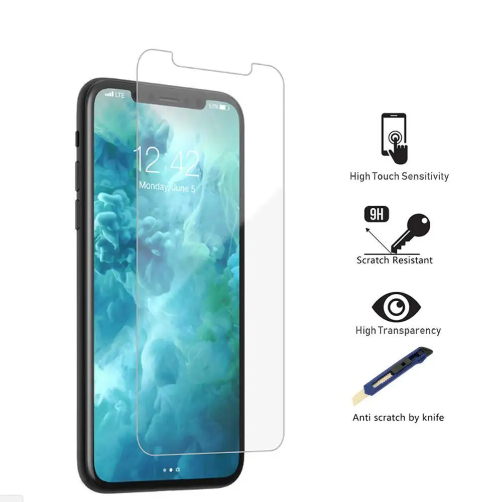 

100PCS Tempered Glass for iPhone 11 2019 Screen Protector 9H 2.5D HD Clear Protective Film Glass for iPhone 11 Max 11R
