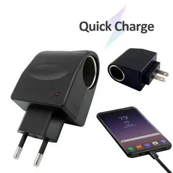 

Hot Sales Universal 1PC EU US Plug Adapter Electrical Power Charger Sockets Adapter Power Converter AC/DC Cigarette Lighter