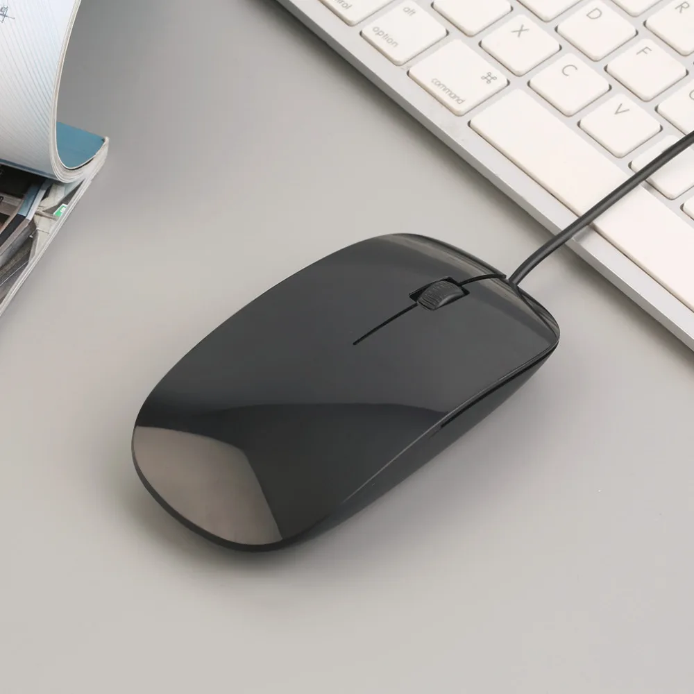 2,4 ГГц 3D 1200 точек/дюйм, проводная оптическая мышь, Ультра тонкая, 4 цвета, высокое качество, USB, для ПК, ноутбука