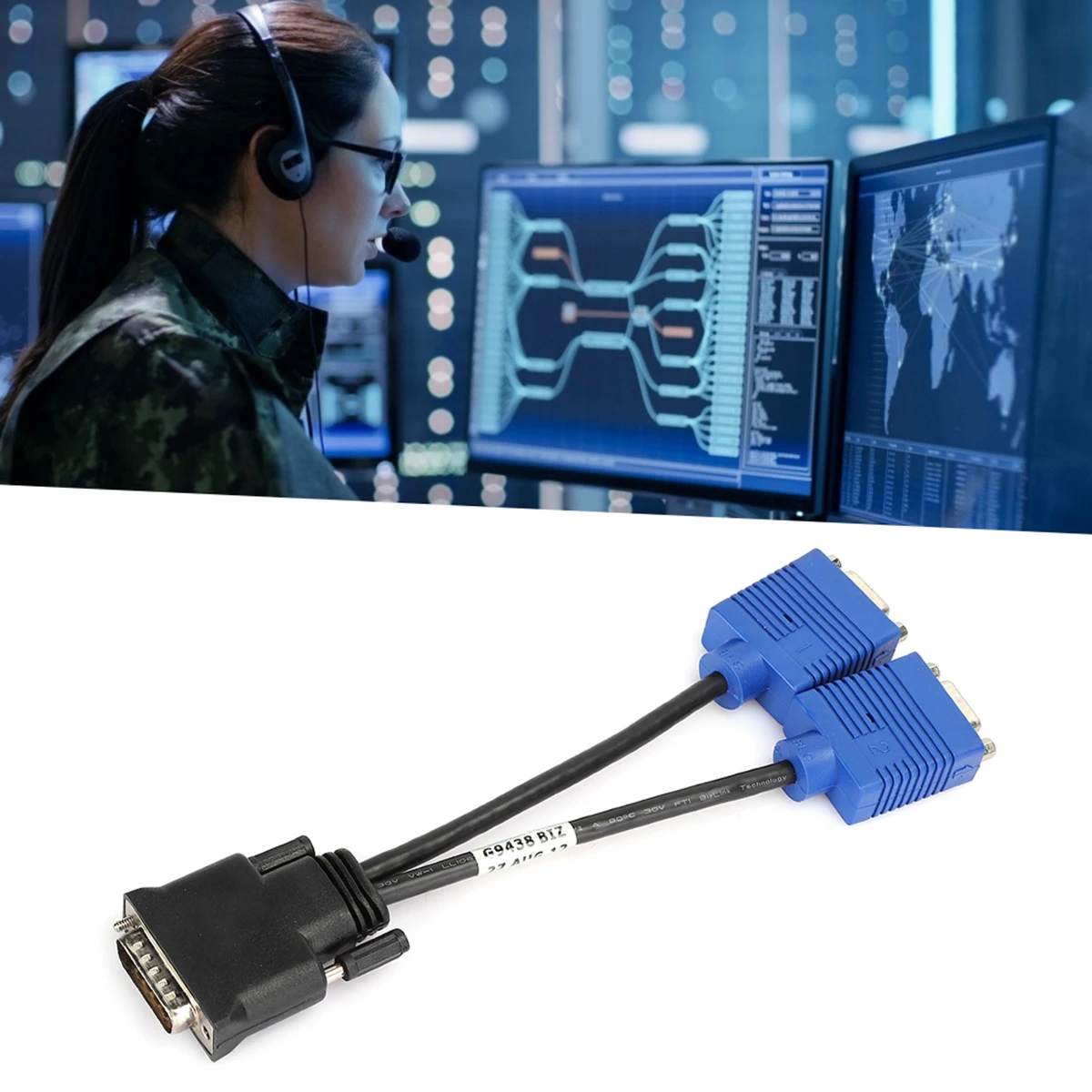 

Connection Cable Female Dual HD Computer Monitor Extension Cables Yâ€‘Splitter Adapter DMS 59 Pin To VGA D0507 Dropshipping New