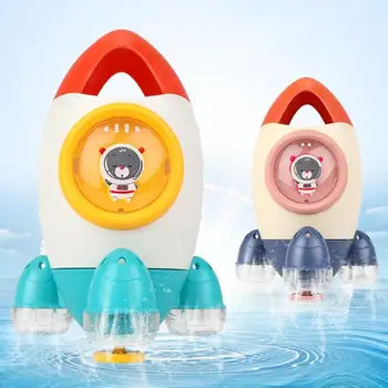 

Baby Bath Toy Rocket Water Spray Toy Water Tub Bathroom Beach Funny Playing Toy Rotating Water-jet Rocket Bath Toys
