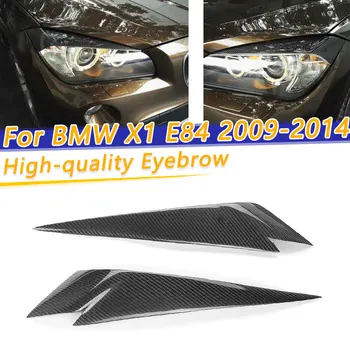 

COOYIDOM Headlight Eyebrows Cover Trim Sticker Carbon Fiber Head Lamp Eyelids For BMW X1 E84 2009 2010 2011 2012 2013 2014