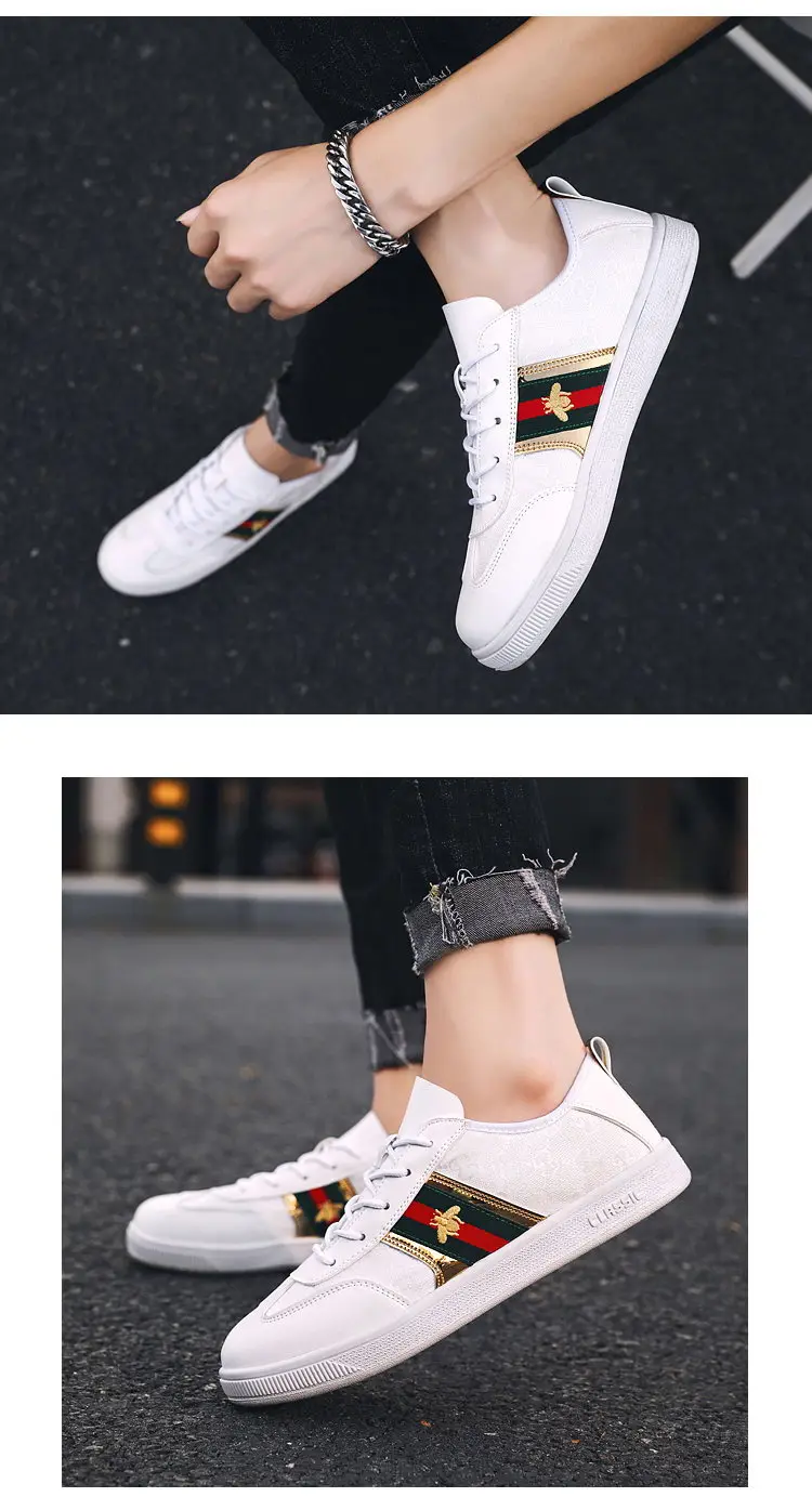Маленькие белые туфли; Новинка; Мужская Осенняя дышащая обувь в Корейском стиле; мужская обувь