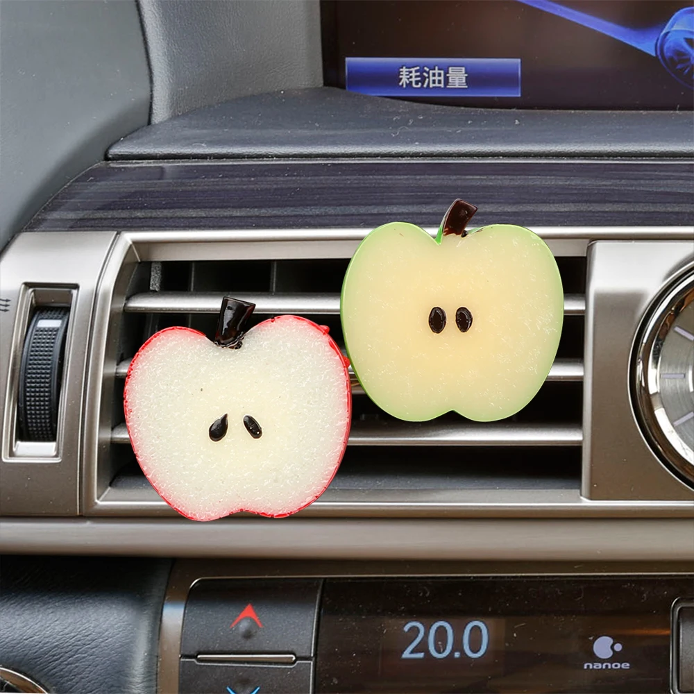 Apple Форма автомобиль-Стайлинг твердые духи авто выход духи Кондиционер Вентиляционный зажим Интерьер Автомобильные аксессуары освежитель воздуха