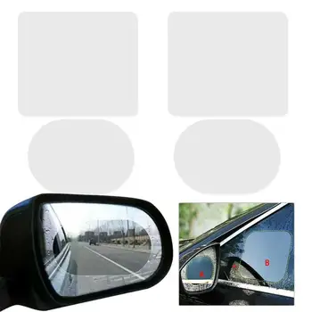 

HOT 2x/4x Clear Car Side Rearview Mirror Anti Dazzle Waterproof Rainproof Film Auto Window Door Mirror Protective Films Dropship
