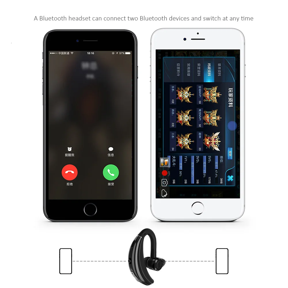 Bluetooth наушники Ubeamer Q8 с микрофоном, наушники с голосовым управлением, Беспроводная Bluetooth гарнитура для езды с шумоподавлением