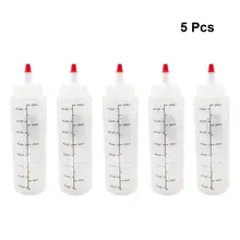 5 шт./компл. 250 мл емкость Apical бутылка для выдавливания бутылка для салата мягкая сжимающаяся бутылка(белая