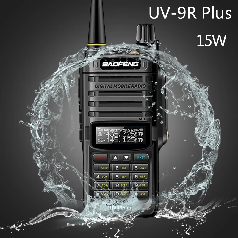 

2020 Baofeng UV-9R plus Waterproof Walkie Talkie High Power CB Ham 50 20 KM Long Range UV9R portable Two Way Radio for hunting