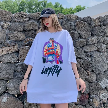 

Plus Size Graphic Summer Top Kawaii Clothes Funny Womens Harajuku Shirts Oversized Japanese Cartoon Streetwear T Shirt Clothing