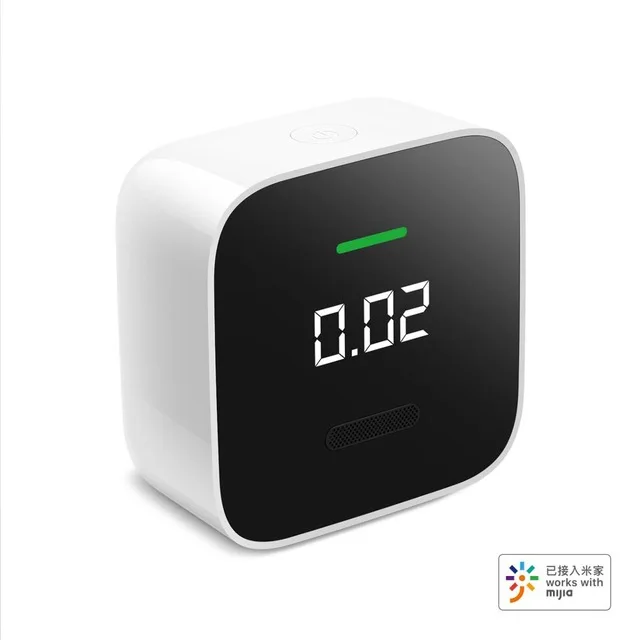 Белый Xiao mi Honeywell монитор формальдегида HCHO OLED Bluetooth температура Hu mi dity датчик газа работает с mi home App - Цвет: Белый