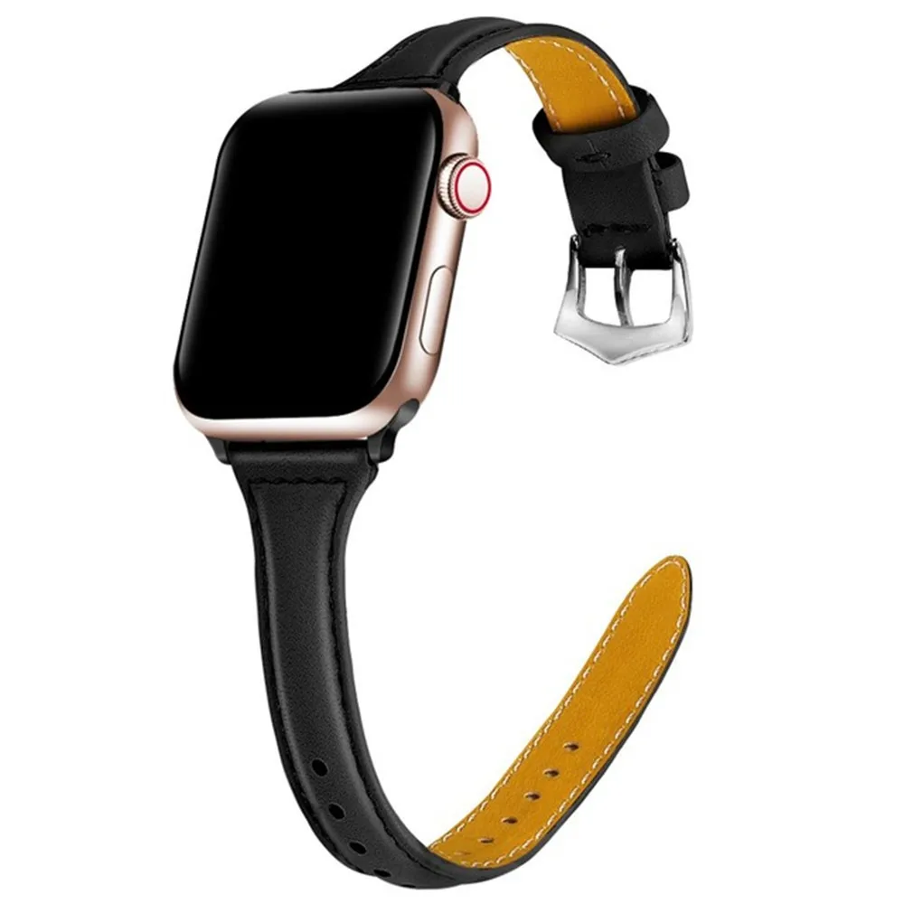 Натуральная кожа Петля Браслет ремешок для наручных часов Apple Watch версии 44 мм 42