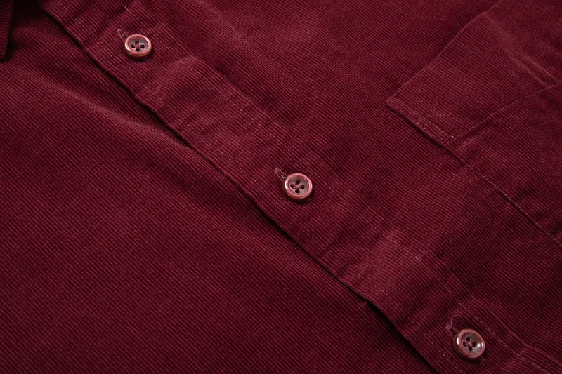 8XL 10XL 6xl осень/зима теплое качество хлопок вельвет с длинным рукавом Кнопка Воротник Смарт повседневные рубашки для мужчин удобные