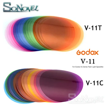 

Godox V-11C V11C or V-11T V11T Color Filters for AK-R16 or AK-R1 Compatible Godox V1 Series Speedlite Flash