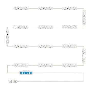 

Lighting Fixture Vanity Mirror Light Hollywood Style Dressing Table Wall Lamp LED Makeup Modern DIY Bathroom USB Dimmable Strip