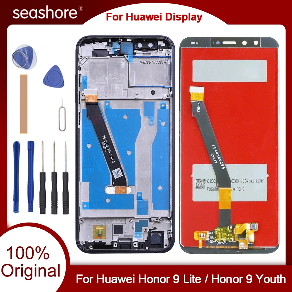 Original Display For Honor 9 Lite LCD Lcd Display Touch Screen Digitizer For  HUAWEI Honor 9 Youth Replacement Parts LLD-AL00