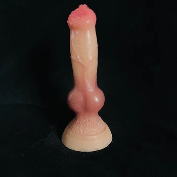 Dog Knot Dildos Suction Cup Silicone Realistic Dildo Animal Wolf Fake Penis Anal Sex Toys for Women Female Masturbate Anal Toys 4