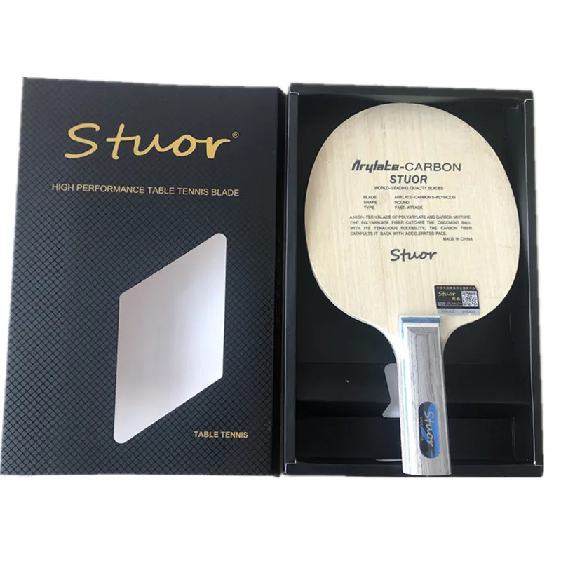 Stuor 7Ply Arylate углеродное волокно для настольного тенниса лезвие ST Grip пинг понг ракетка для настольного тенниса аксессуары для настольного тенниса бита