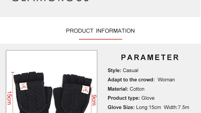 Новые осенние и зимние женские перчатки, теплые вязаные перчатки, милые однотонные высококачественные перчатки для девочек