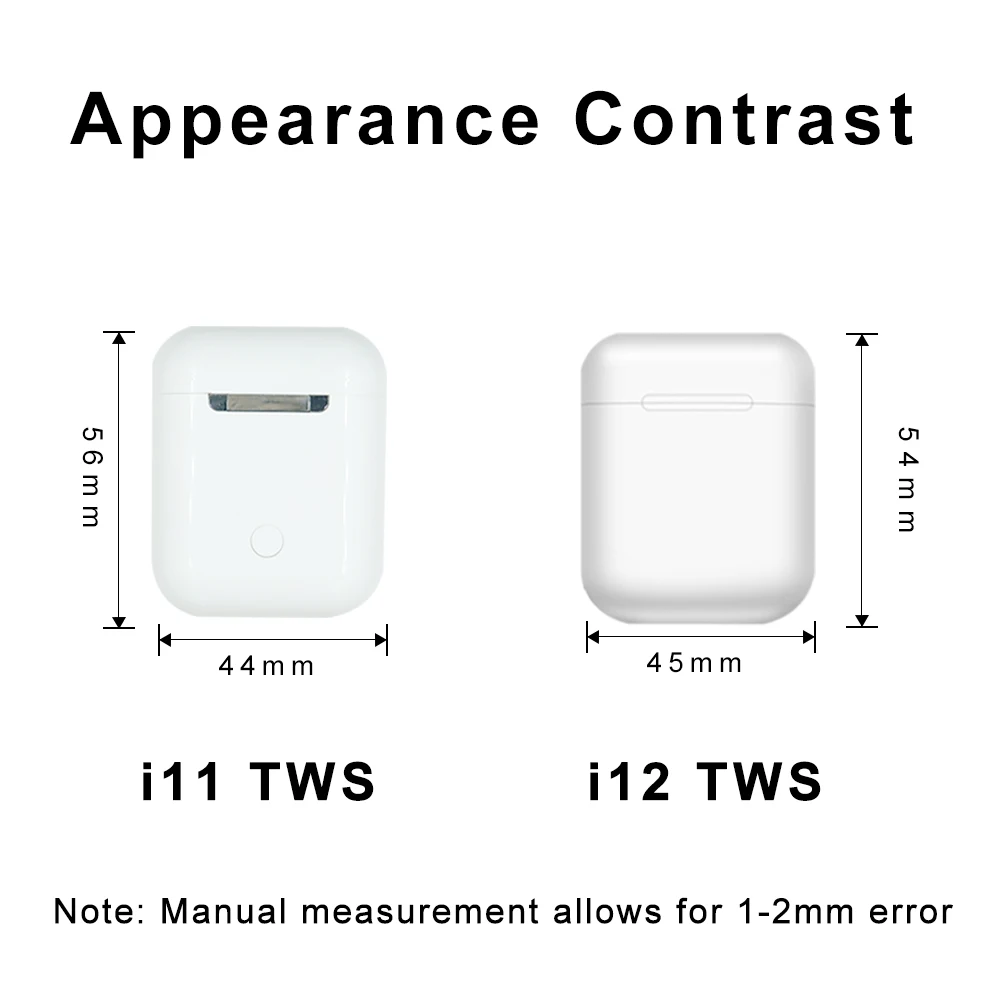 i11 TWS i12 TWS, беспроводная bluetooth-гарнитура Smart Touch, беспроводные наушники, спортивные мини-наушники, подходят для мобильных телефонов