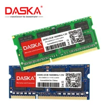 DASKA Ordinateur Portable Ram DDR3 2 GO 4GB 8GB 1600/1333 MHz SO DIMM DDR 3 Mémoire Pc Portable 204pin 1.35V 1.5V Garantie À Vie