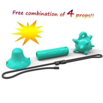 

Upgraded dog Molar Bite Toy Multi-functional combination pet chew toy dog pull ball dog tooth cleaner Treat Training Rubber Toy