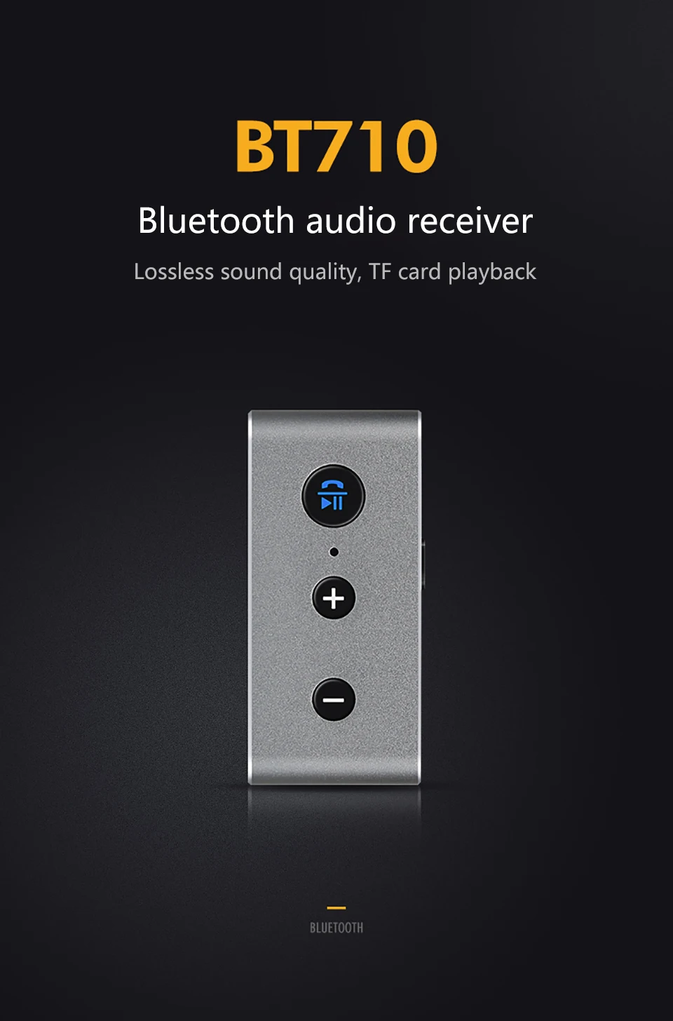 Aoshike 1 шт. Автомобильный mp3 аудио плеер громкой связи AUX Bluetooth 4,2 беспроводной аудио приемник передатчик HIFI стерео Поддержка TF карта
