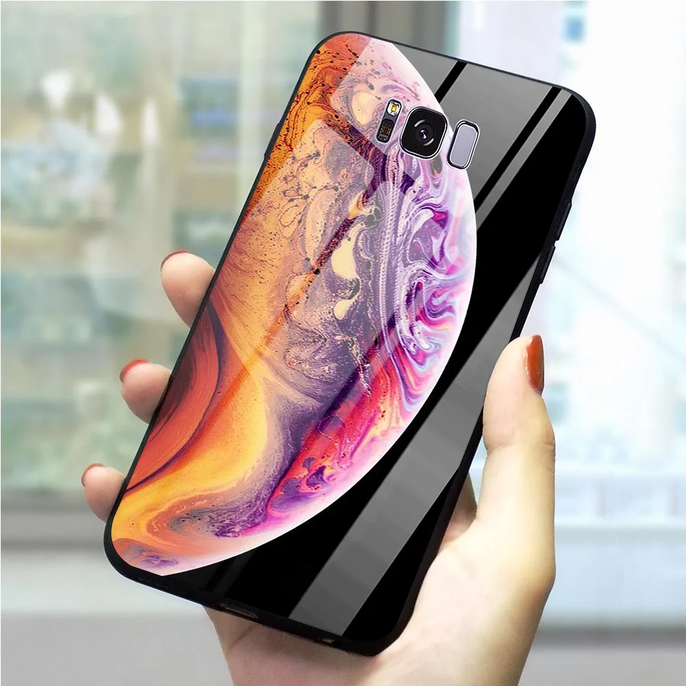 Phone Case For Galaxy A40 Earth Mars Saturn Planet Tempered Glass Cover Note 8 9 S7 Edge S8/S9 Plus S10 A10/20/30/50/60/70 M40 | Мобильные