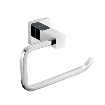 

Mirror Chromed Single Pipe Wall Mounted Toilet Roll Paper Holder Shelf Rack Roller Bathroom Kitchen Toilet Tissue Roll Hanger