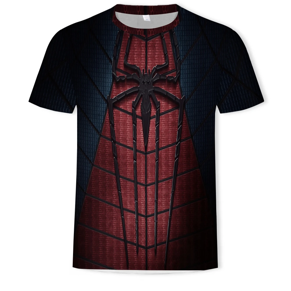 Супергерой Футболка мужская короткий рукав лето 3D принт Marvel Человек-паук футболка s Плюс Размер повседневные мужские футболки забавная футболка - Цвет: T433