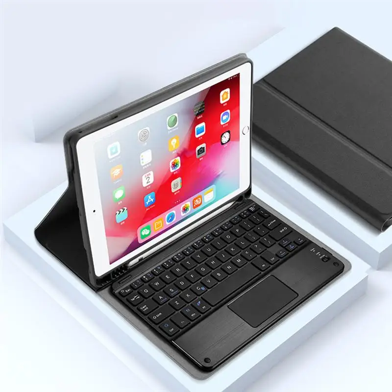 

For iPad Pro Air 3 / Pro 10.5 2019 Tablet Case with Keyboard Trackpad Pencil Holder Detachable Bluetooth USA Keyboard Case