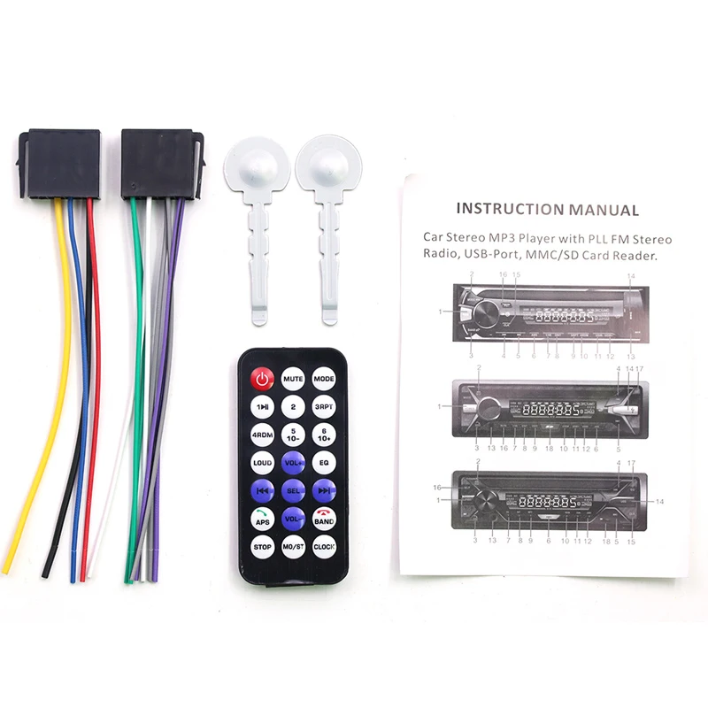 12 В Bluetooth автомобильный Радио плеер стерео Fm Mp3 аудио Usb Sd Mmc Aux Авто электроника в тире Авторадио 1 Din без Cd, 508