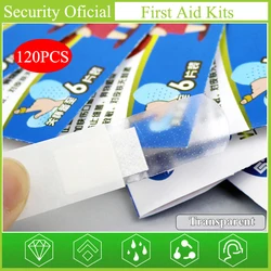 Pansement adhésif Transparent Invisible, 120 pièces, mignon, respirant, imperméable, hémostase, pansement, plâtre pour enfants, Kit de premiers soins 