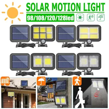 

COB 3 Modes 128 LED Soalr light Motion Sensor Solar Wall Light Outdoor IP65 Waterproof Night Light Split LED Lamp Solar Charge