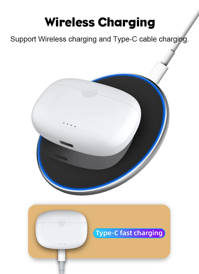 TWS Wireless Earphone Active Noise Cancelling Earbuds 40dB ANC Hybrid Noise Cancellation Bluetooth 5.2 Earphone With Microphone