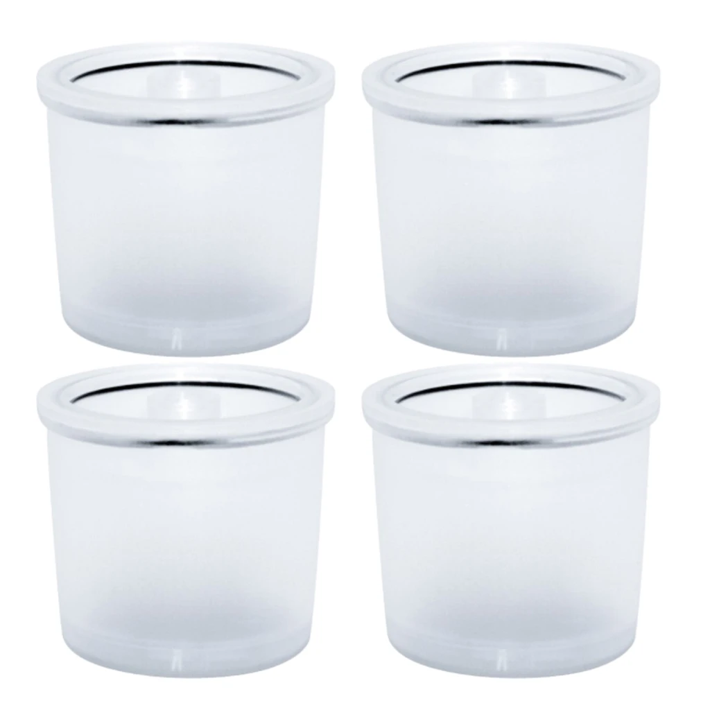 

4Pieces Reusable Plastic Filters Refillable Coffee Capsules Pod K-Cups for Illy