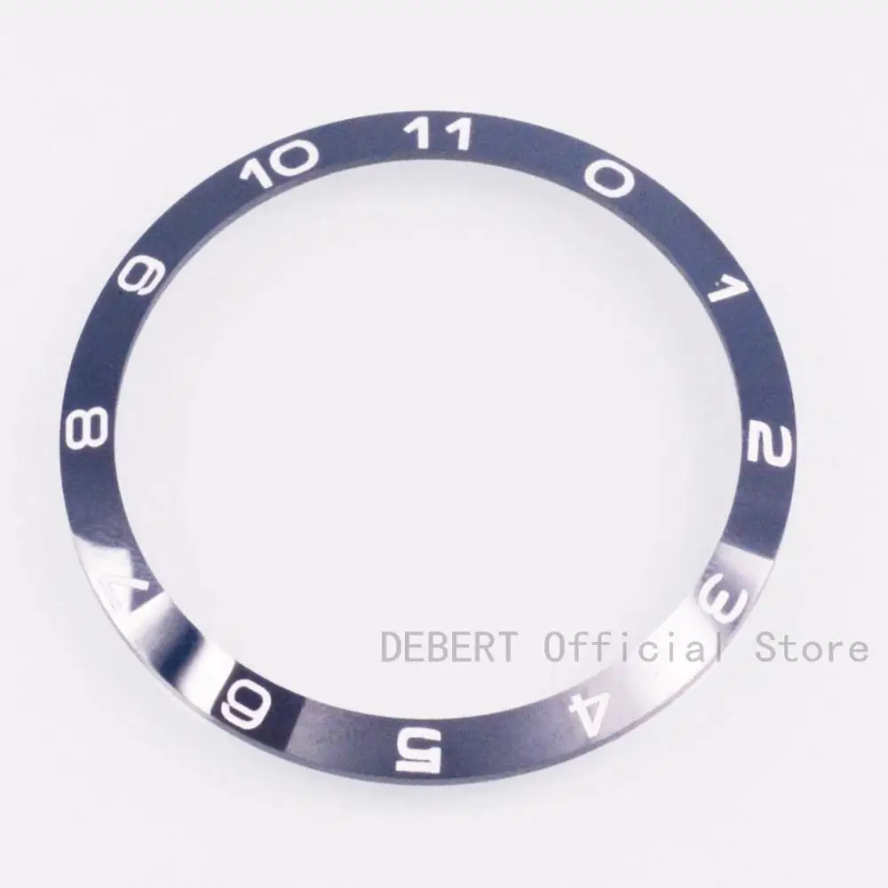 Новые детали часов 39,17 мм керамический ободок круглая вставка для мужская оправа для часов кольцо с инкрустацией синий или черный роскошный бренд высокого качества